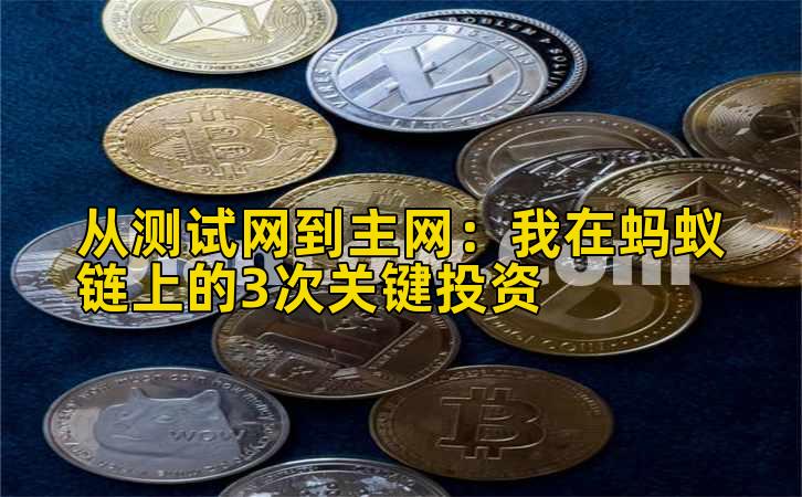 从测试网到主网：我在蚂蚁链上的3次关键投资插图