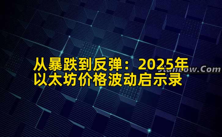 从暴跌到反弹:2025年以太坊价格波动启示录插图 从暴跌到反弹:2025年以太坊价格波动启示录插图