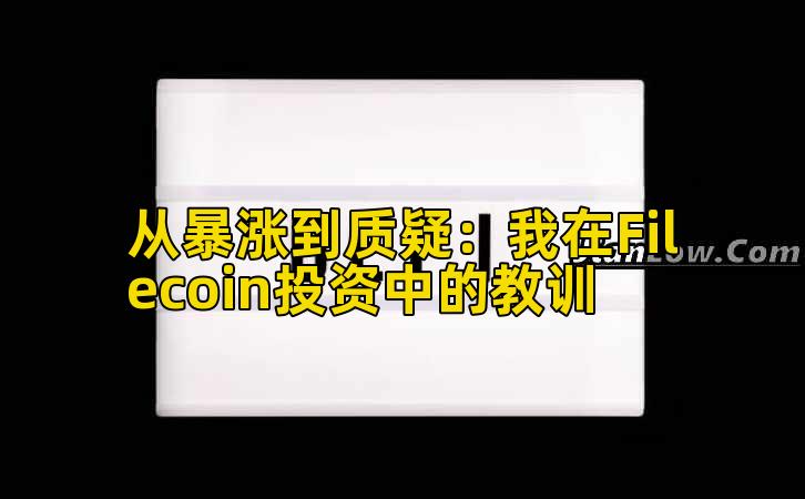 从暴涨到质疑：我在Filecoin投资中的教训插图