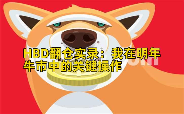 HBD翻仓实录:我在明年牛市中的关键操作插图 HBD翻仓实录:我在明年牛市中的关键操作插图