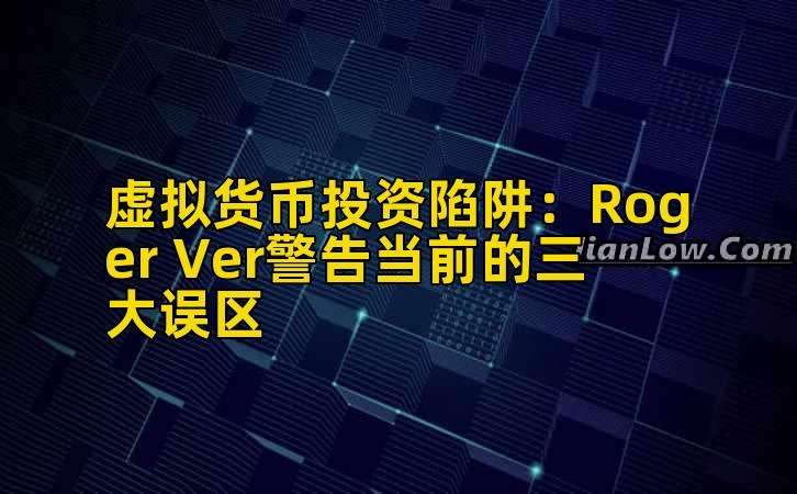 虚拟货币投资陷阱:Roger Ver警告当前的三大误区插图 虚拟货币投资陷阱:Roger Ver警告当前的三大误区插图