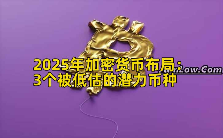 2025年加密货币布局:3个被低估的潜力币种插图 2025年加密货币布局:3个被低估的潜力币种插图