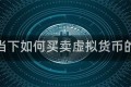 关于当下如何买卖虚拟货币的信息