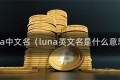 luna中文名（luna英文名是什么意思）