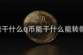 q币能干什么q币能干什么能转微信吗