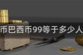 巴西币巴西币99等于多少人民币