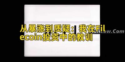 从暴涨到质疑：我在Filecoin投资中的教训