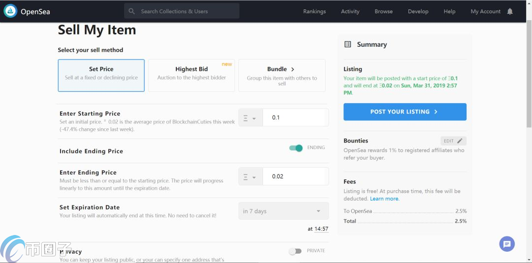 OpenSea怎么使用？一文玩转OpenSea交易所插图3