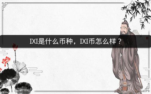 IXI是什么币种，IXI币怎么样？插图