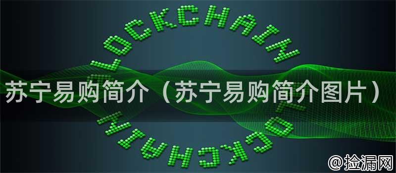 苏宁易购简介（苏宁易购简介图片）插图
